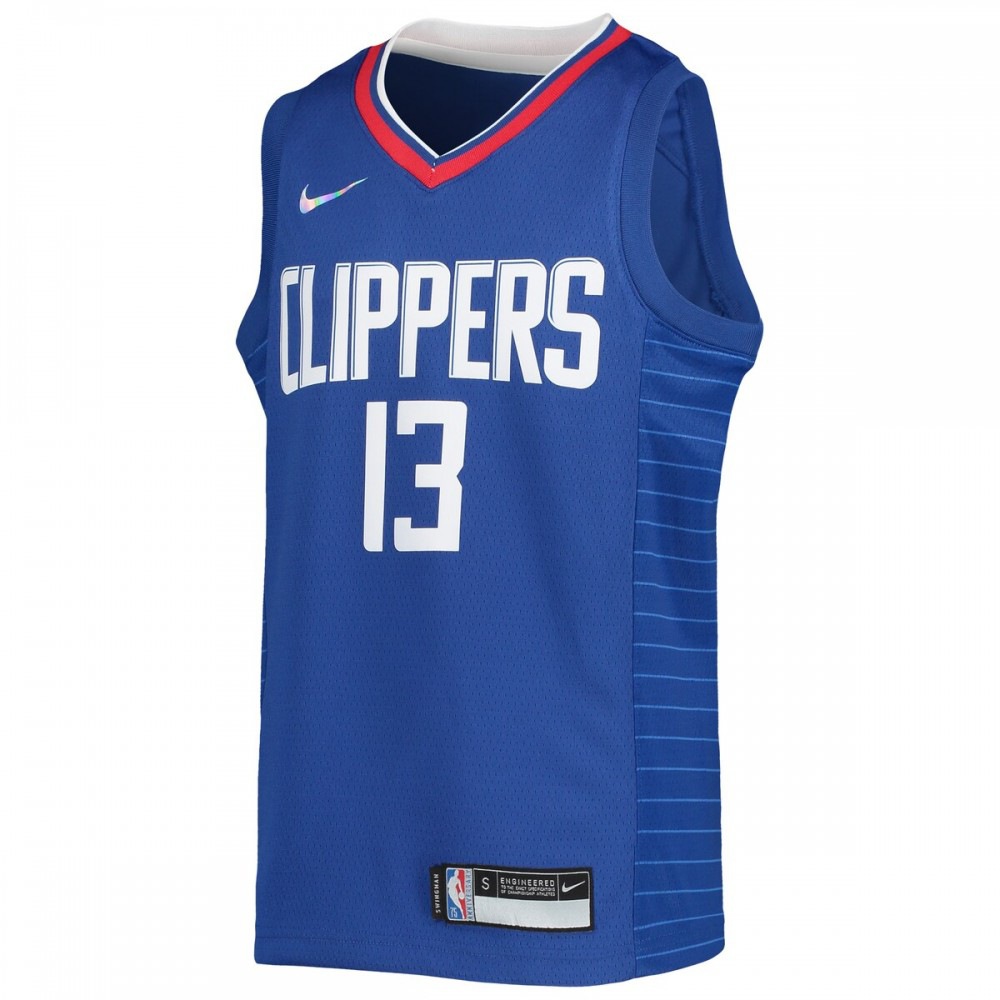 Paul George LA Clippers Youth 2021/22 Diamond Swingman Jersey - Icon Edition - Royal-Pro Kit Vault | Brand New 26/27 Sports Jerseys